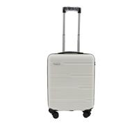 Premium Hard Shell Lightweight Cabin Suitcase - 8 Spinner Wheels - Built-in TSA Lock & USB Port - Luggage Approved for Over 100 Airlines Including Ryanir (Priority) - 55x40x20cm (Off White)