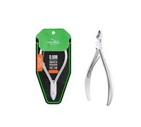 Premium Hard Steel Cuticle Nipper - D-506, Precision Nail Tech Nipper with Grey Plated Full Jaw and Single Spring