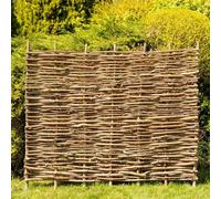 Premium Hazel Hurdle Woven Wattle Garden Fence Panel 6ft x 4ft 6in Primrose None One Size