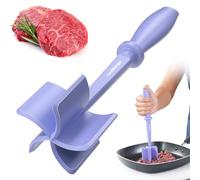 Premium Heat Resistant Masher and Smasher for Hamburger, Ground Turkey and More, Nylon Tool and Meat Fork, Mix Chopper