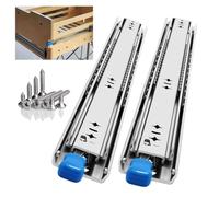 Premium Heavy Du Der Slides 265 Lb Load Capaci Full Ball Bearing Rails with Lock 800mm Side Mount Runners for Wardrobe & Cabinet Glide System