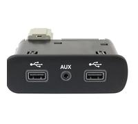 Premium Heavy Duty Car Media Charging Hub with 4 USB Ports for Vehicles 68294075AA 68294075AB 68294075AC 68322813AD Black USB Car Center