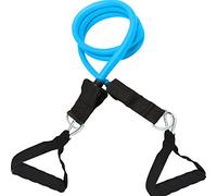 Premium Heavy Duty Tube Double Dipped Latex Xtreme Stackable Resistance Bands Set 10 to 90 LB with Door Anchor and Exercise Chart Full-Body Exercises and Home Workouts (Blue - Xtra Light - 10lbs)