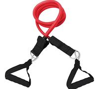 Premium Heavy Duty Tube Double Dipped Latex Xtreme Stackable Resistance Bands Set 20 to 50 LB with Door Anchor and Exercise Chart Full-Body Exercises and Home Workouts (Red - Medium - 30lbs)