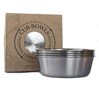 Premium Heavy Stainless Steel Small Bowls for Baby Toddler Kids Snacks 4 Pack