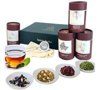 Premium Herbal Tea gift boxes- Aurora, Amber and Aura- Loose leaf tea boxes with infuser (Amber and Aura)
