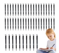 Premium Hick Pen Bundle - 50x Metal Ink Penses, Retractable Silver Stationery | Slew usiness Writing Professional Instruments, Multi Functional Pencil Set With Smooth Flow Refill