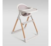 Premium High Chair for Babies & Toddlers (6+ Months) - Adjustable Foldable Design with Sage Cushion and Safety Straps (White/Pine)