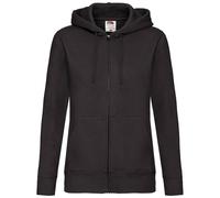 Premium Hooded Lady Fit Hoodie Fruit Of The Loom Black XXL