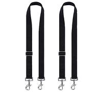 Premium Horse Blanket Sheet Leg Straps, 2 Pcs Adjustable 27.55" to 55" Length, Replacement Stretchy Belly Strap with Double Swivel Snaps