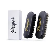Premium Horse Hair Leather Brushes Set for Car Detailing, Furniture & Upholstery - Professional Horsehair Cleaning Brush for Couch, Car Seats, Alcantara & Interior Surfaces