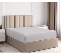 Premium Hotel Quality 800 Thread Count 100% Organic Cotton 1 Fitted Sheet Only, Soft Wrinkle Free Sheet Extra Deep Pockets Fits 12" to 16 Inch Mattress - Long - Staple (Silver, Queen)