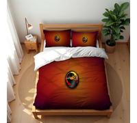 Premium Hotel Style Bedding Set Mortal Kombat 3PCS Soft Cotton Rich Quilt Cover for All Seasons (MK 04,220x230cm(King))