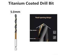 Premium HSS Drill Bit Set with Nitride Coating and Fast Change Capability (5mm)