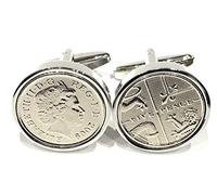 Premium HT 2013 13th Lace wedding Anniversary 13 year Lace birthday/Anniversary 2013 Coin cufflinks