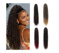 Premium Human Hair Ponytail Extension for Women, Natural Color Curly Ponytail 26Inch Curly Ponytail Extension For Black Women Drawstring Ponytail Hair Extensions,Perfect for Half-Up,Half-Down Styles