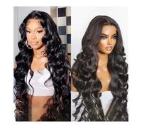 Premium Human Hair Wig, Body Wave Lace Front Wig 13x4 HD Transparent Lace Front Human Hair Wigs 13x6 Body Wave Brazilian glueless curly wigs human hai, Natural Look & Comfortable Wear(13x6 Lace,26inc