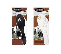 Premium Hygienic Insoles - Real Leather Soft Latex Foam Activated Carbon Shoe Inserts Ladies Men Black and White Comfortable and Breathable (White, EU 39-40 (UK 6-7))