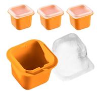 Premium Ice Mold Tray - Easy Release Maker for Freezer Use | Silicone Build with Secure Lid, 4X Block Mould, RV Kitchen Accessory, Outdoor Event Tool, Commercial Home Beverage Cooler