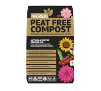 Premium IncrediPeatFree Peat-Free Spring, Summer, Autumn & Winter Bedding Compost with Slow Release Nutrients (Autum/Winter Compost)