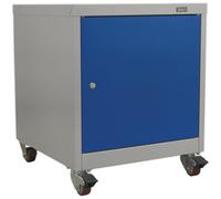 Industrial Mobile Locker Cabinet - 1 Shelf - 4 x 60mm Wheels - High Quality Lock