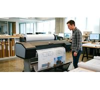 Premium Inkjet Coated Bright White Paper Roll 100gsm - Pack of 2, 841mm x 45m - High-Resolution Matte Wide Format Plotter Paper - Water Resistant - Compatible with HP Canon Epson Xerox