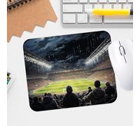 Premium Intense Football Match Design Mouse Pad - Waterproof, Washable, Non-Slip Desk Mat for Gaming and Office - Smooth Surface, Durable Stitched Edge, Soft Material - Rectangular Rubber Base