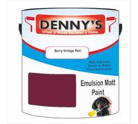 Premium Interior Wall & Ceiling Emulsion Paint - Berry Vintage Red - Rich Matt Finish, Durable & Washable, Low Odour, Ideal for Living Rooms, Bedrooms & Hallways (1 Litre Tin)