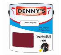 Premium Interior Wall & Ceiling Emulsion Paint - Carmine Berry Red - Rich Matt Finish, Durable & Washable, Low Odour, Ideal for Living Rooms, Bedrooms & Hallways (2.5 litre Tin)