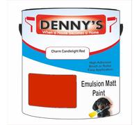 Premium Interior Wall & Ceiling Emulsion Paint - Charm Candlelight Red - Rich Matt Finish, Durable & Washable, Low Odour, Ideal for Living Rooms, Bedrooms & Hallways (250ML Tin)