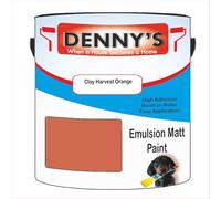 Premium Interior Wall & Ceiling Emulsion Paint - Clay Harvest Orange - Rich Matt Finish, Durable & Washable, Low Odour, Ideal for Living Rooms, Bedrooms & Hallways (1 Litre Tin)