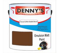 Premium Interior Wall & Ceiling Emulsion Paint - Cocoa Coffee Saddle Brown - Rich Matt Finish, Durable & Washable, Low Odour, Ideal for Living Rooms, Bedrooms & Hallways (250ML Tin)