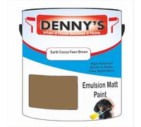 Premium Interior Wall & Ceiling Emulsion Paint - Earth Cocoa Fawn Brown - Rich Matt Finish, Durable & Washable, Low Odour, Ideal for Living Rooms, Bedrooms & Hallways (250ML Tin)