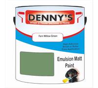 Premium Interior Wall & Ceiling Emulsion Paint - Fern Willow Green - Rich Matt Finish, Durable & Washable, Low Odour, Ideal for Living Rooms, Bedrooms & Hallways (500ML Tin)