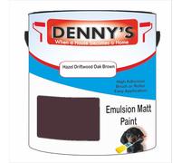 Premium Interior Wall & Ceiling Emulsion Paint - Hazel Driftwood Oak Brown - Rich Matt Finish, Durable & Washable, Low Odour, Ideal for Living Rooms, Bedrooms & Hallways (1 Litre Tin)