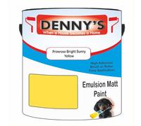 Premium Interior Wall & Ceiling Emulsion Paint - Primrose Bright Sunny Yellow - Rich Matt Finish, Durable & Washable, Low Odour, Ideal for Living Rooms, Bedrooms & Hallways (2.5 litre Tin)
