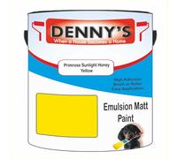 Premium Interior Wall & Ceiling Emulsion Paint - Primrose Sunlight Honey Yellow - Rich Matt Finish, Durable & Washable, Low Odour, Ideal for Living Rooms, Bedrooms & Hallways (250ML Tin)