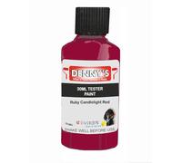 Premium Interior Wall & Ceiling Emulsion Paint - Ruby Candlelight Red - Rich Matt Finish, Durable & Washable, Low Odour, Ideal for Living Rooms, Bedrooms & Hallways (30ML Tester Bottle)