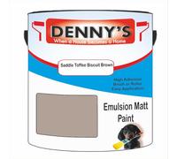 Premium Interior Wall & Ceiling Emulsion Paint - Saddle Toffee Biscuit Brown - Rich Matt Finish, Durable & Washable, Low Odour, Ideal for Living Rooms, Bedrooms & Hallways (500ML Tin)