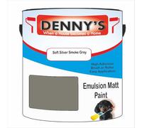 Premium Interior Wall & Ceiling Emulsion Paint - Soft Silver Smoke Grey - Rich Matt Finish, Durable & Washable, Low Odour, Ideal for Living Rooms, Bedrooms & Hallways (1 Litre Tin)