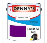 Premium Interior Wall & Ceiling Emulsion Paint - Violet Grace Purple - Rich Matt Finish, Durable & Washable, Low Odour, Ideal for Living Rooms, Bedrooms & Hallways (1 Litre Tin)