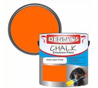Premium Interior Wall & Furniture Chalk Paint - Amber Copper Orange - Rich Matt Finish, Durable & Washable, Low Odour, Ideal for Living Rooms, Bedrooms & Hallways (250ML Tin)