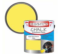 Premium Interior Wall & Furniture Chalk Paint - Butter Honey Primrose Yellow - Rich Matt Finish, Durable & Washable, Low Odour, Ideal for Living Rooms, Bedrooms & Hallways (500ML Tin)