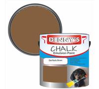 Premium Interior Wall & Furniture Chalk Paint - Oak Rustic Brown - Rich Matt Finish, Durable & Washable, Low Odour, Ideal for Living Rooms, Bedrooms & Hallways (1 Litre Tin)