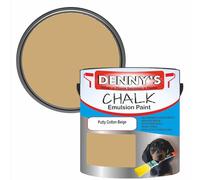 Premium Interior Wall & Furniture Chalk Paint - Putty Cotton Beige - Rich Matt Finish, Durable & Washable, Low Odour, Ideal for Living Rooms, Bedrooms & Hallways (500ML Tin)