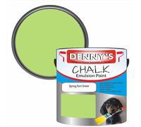 Premium Interior Wall & Furniture Chalk Paint - Spring Fern Green - Rich Matt Finish, Durable & Washable, Low Odour, Ideal for Living Rooms, Bedrooms & Hallways (250ML Tin)