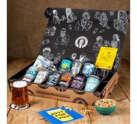 Premium IPA/Pale Ale Beer Gift Hamper - 10 Independent Craft Beers, Glass, Snack & Tasting Guide by QWERTY Beer Box - Gift For Men Gifts for Him