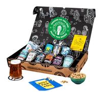 Premium IPA/Pale Ale Cheers Dad Beer Gift Hamper - 10 Independent Craft Beers, Snack & Tasting Guide by QWERTY Beer Box - Beer Gift Set