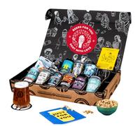 Premium IPA/Pale Ale Valentine's Day Beer Gift Hamper For Men - 10 Independent Craft Beers, Snack & Tasting Guide by QWERTY Beer Box - Valentine's Beer Gift