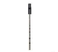 Premium Irish Whistle, C D Bb Key Flute Instrument, Melodious and Well Tuned Tone (Bb Key Silver)